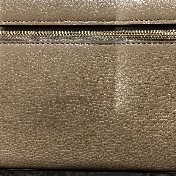 Coach Small Jade Whipstitch Shoulder Bag Taupe - Picture 6 of 9